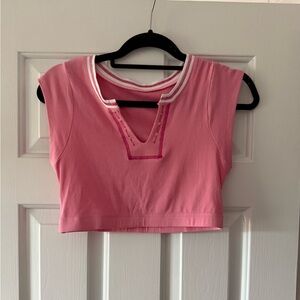 Pink Crop Top
